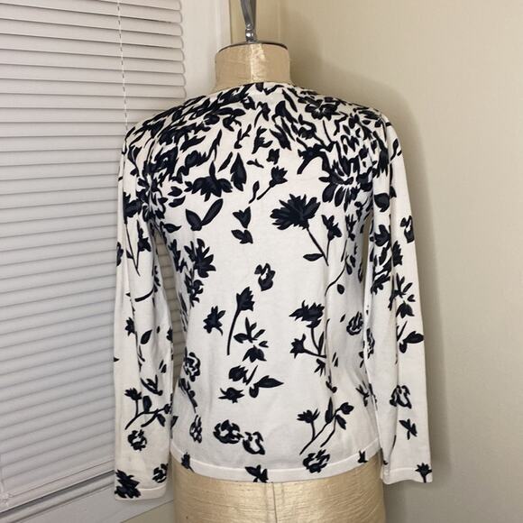 Vintage BFA Classics button up floral sweater Sz PS  LB1 - Picture 4 of 6